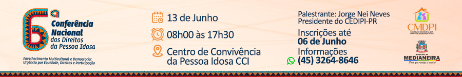 Banner conferência da pessoa Idosa - Medianeira