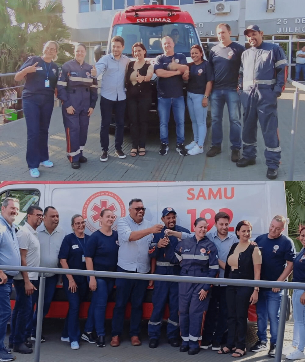 SAMU recebe ambulância nova para atendimento dos municípios de Matelândia e Ramilândia